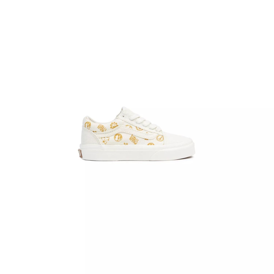 Vans Gyerek Old Skool Cipő (4-8 év) Fehér