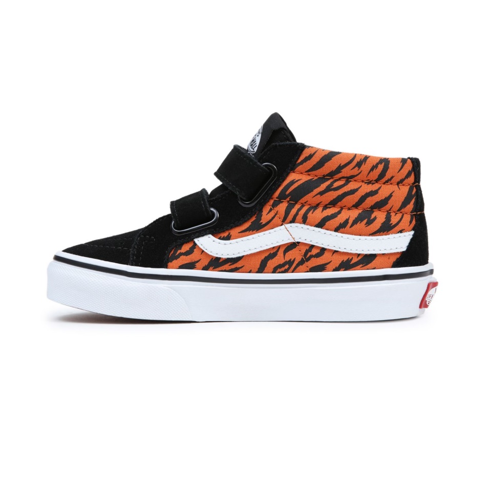 Vans Kids Sk8-mid Reissue V Cipő (4-8 év) Fekete-narancs
