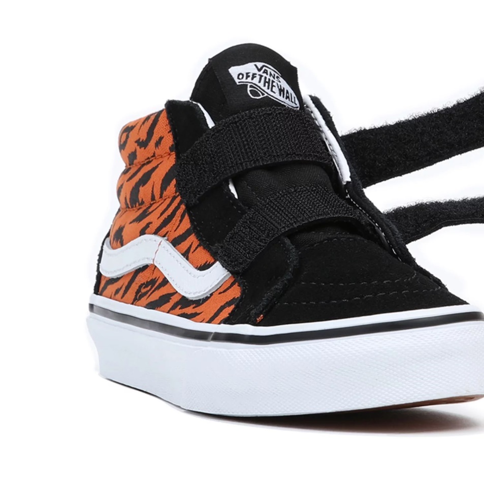 Vans Kids Sk8-mid Reissue V Cipő (4-8 év) Fekete-narancs