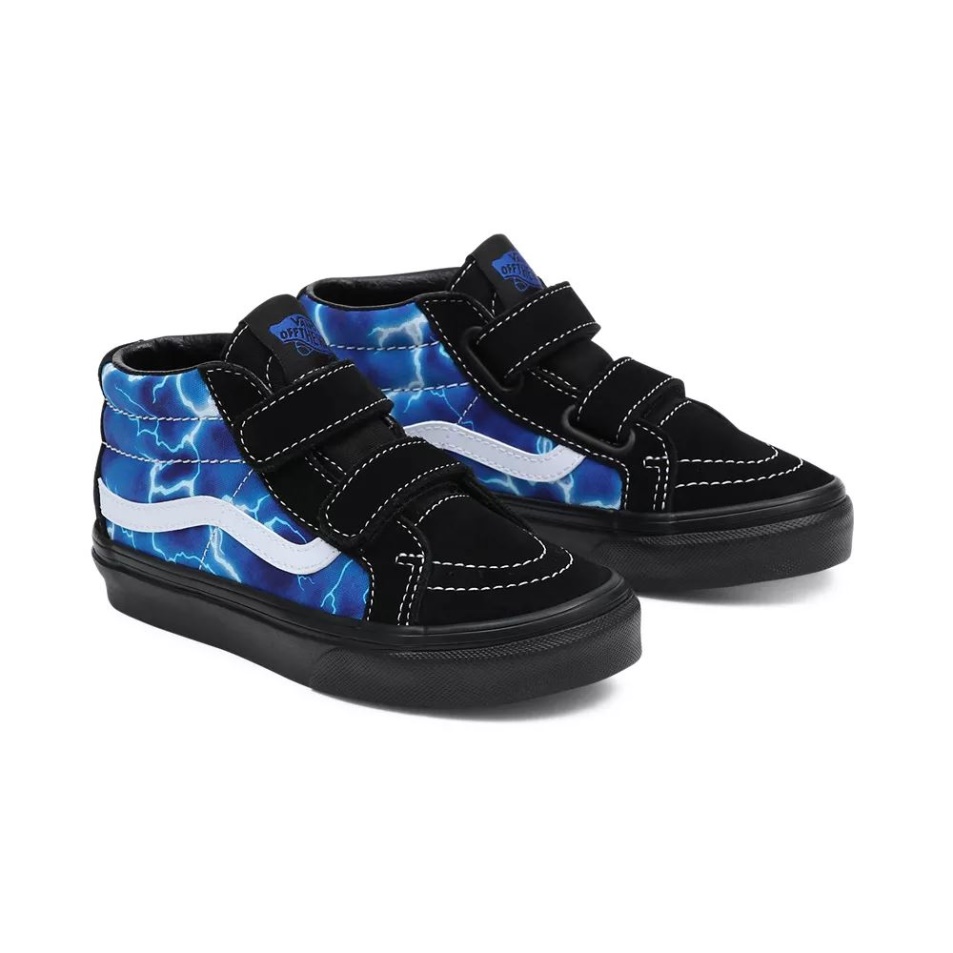 Vans Kids Sk8-mid Reissue V Cipő (4-8 év) Kék-fekete