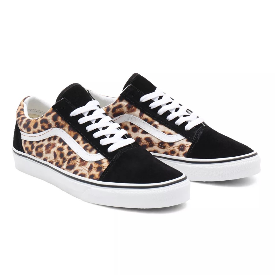 Vans Leopard Old Skool Cipő Fekete