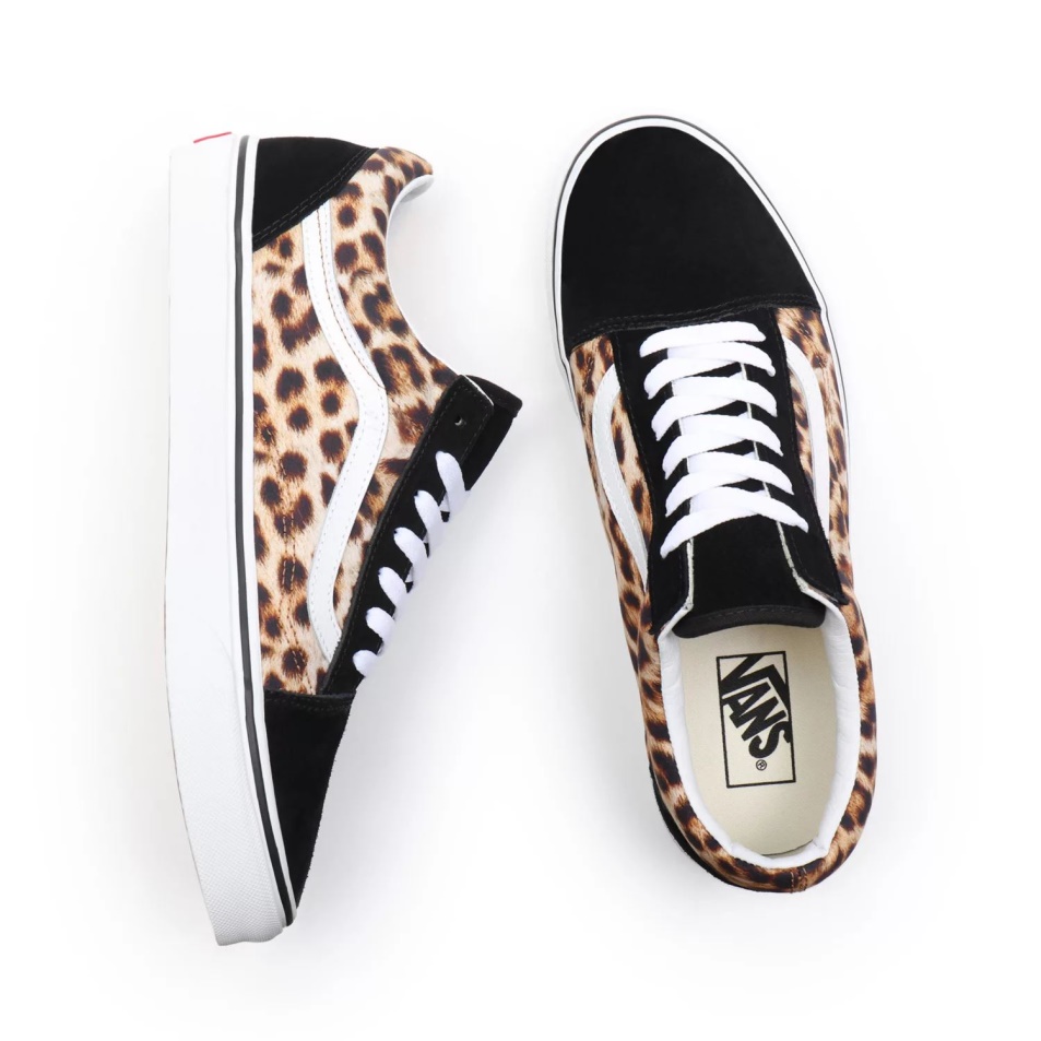Vans Leopard Old Skool Cipő Fekete