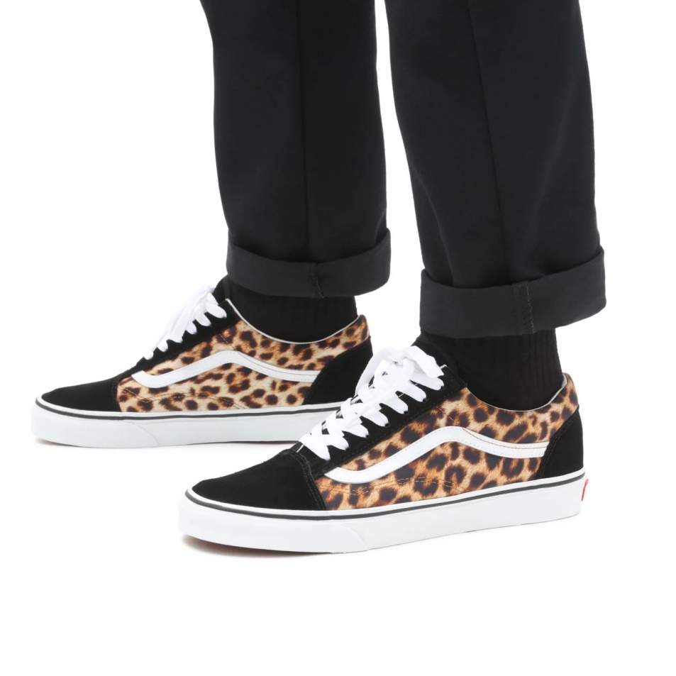 Vans Leopard Old Skool Cipő Fekete