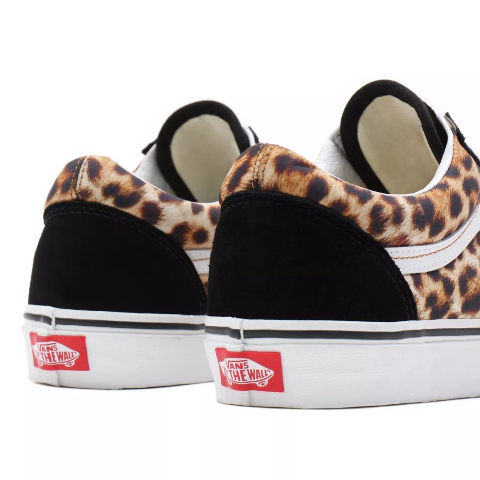 Vans Leopard Old Skool Cipő Fekete