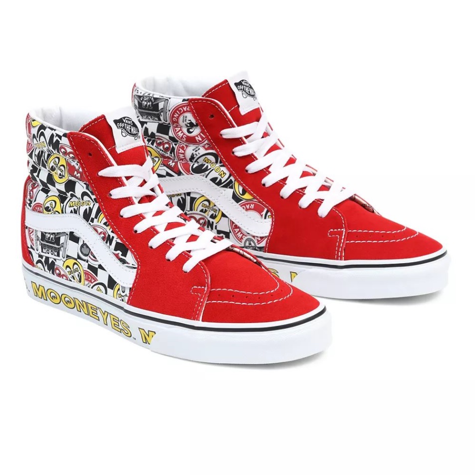Vans Mooneyes Sk8-hi Cipők Piros-multi