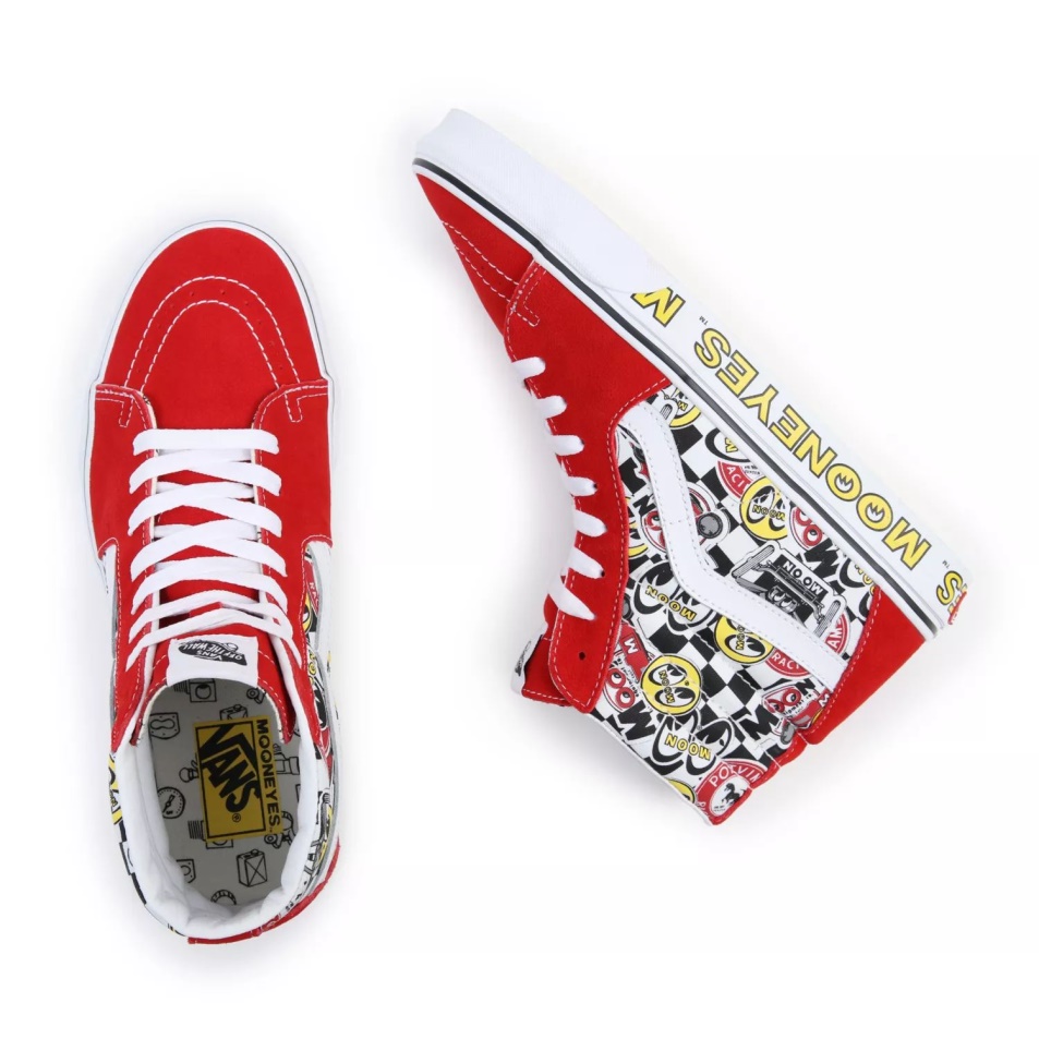 Vans Mooneyes Sk8-hi Cipők Piros-multi
