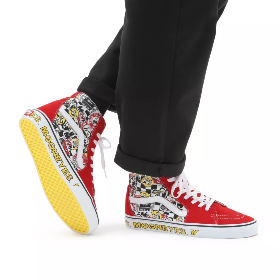 Vans Mooneyes Sk8-hi Cipők Piros-multi