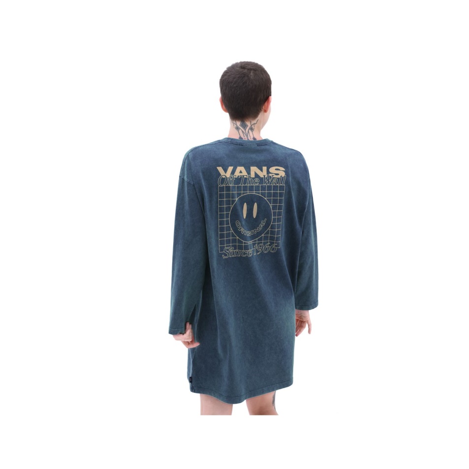 Vans Mootoo Hosszú Ujjú Ruha Kék