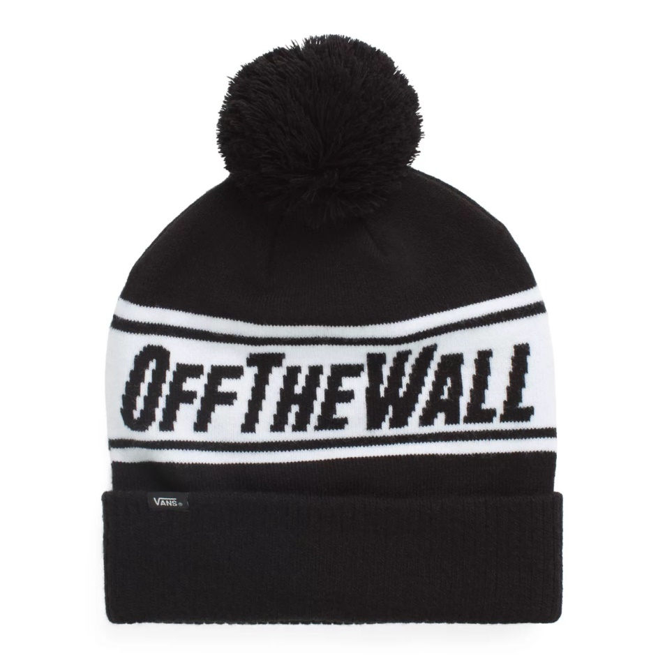 Furgonok A Falról Pom Beanie Fekete-fehér