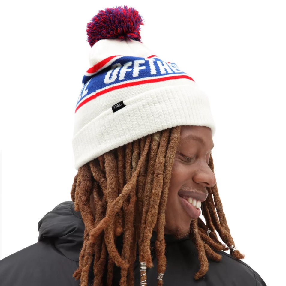 Furgonok Le A Falról Pom Beanie Fehér