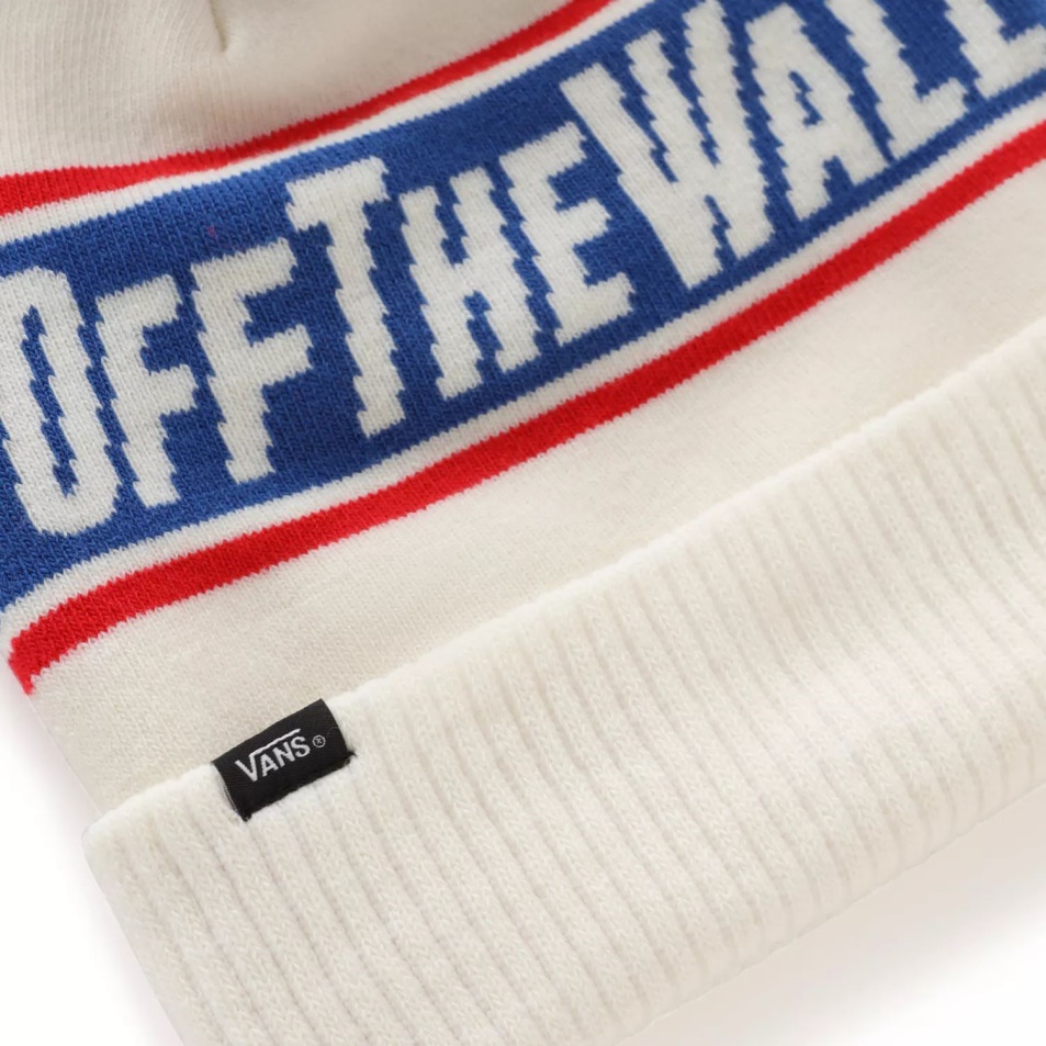 Furgonok Le A Falról Pom Beanie Fehér