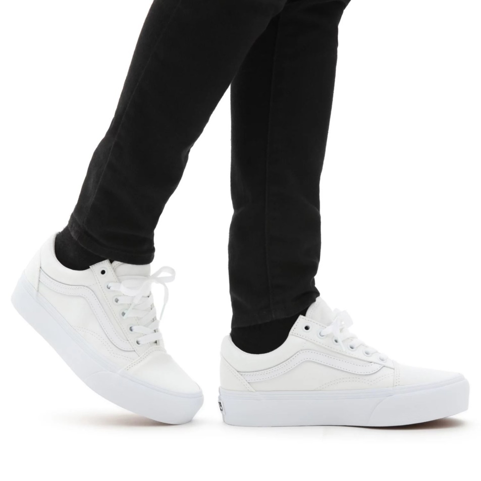 Vans Old Skool Platform Cipő Fehér