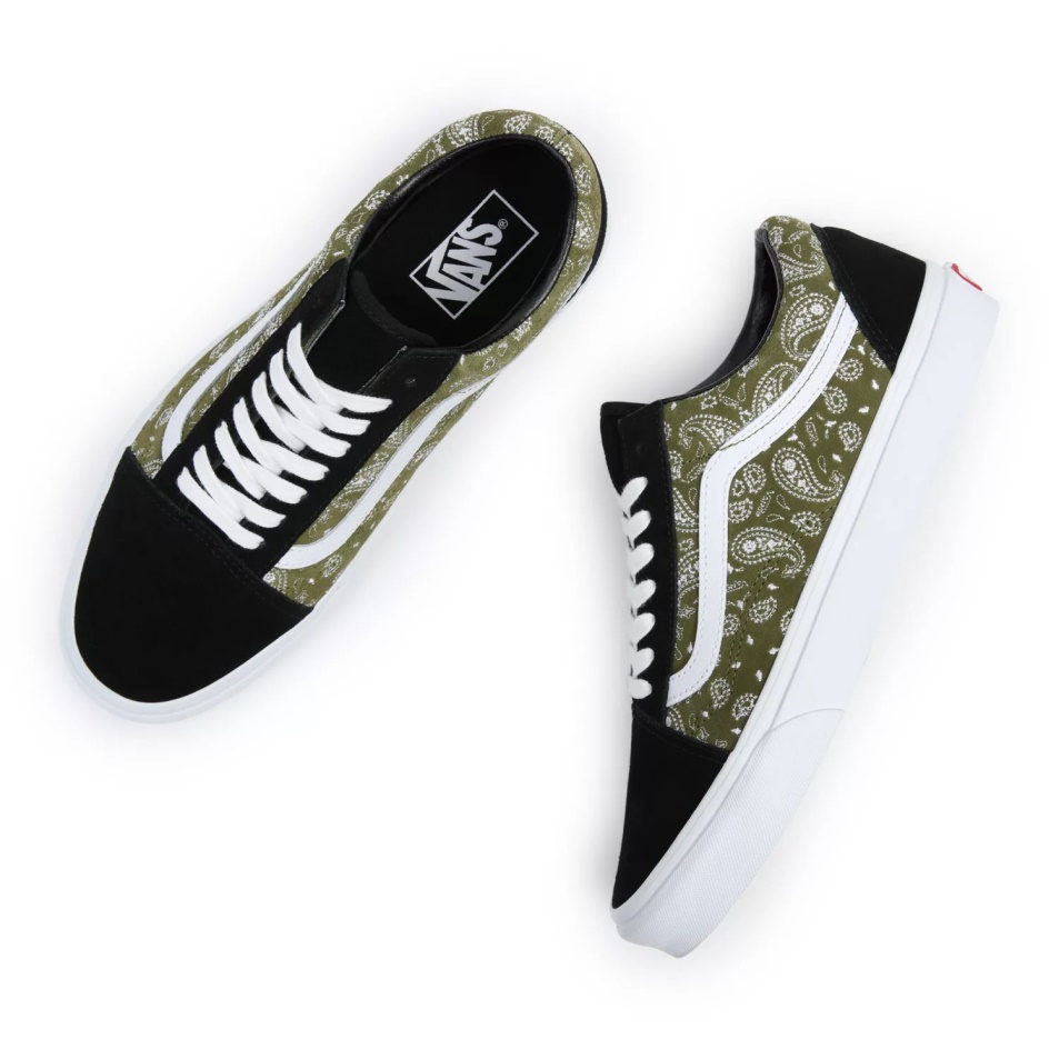 Vans Old Skool Cipő Fekete-zöld