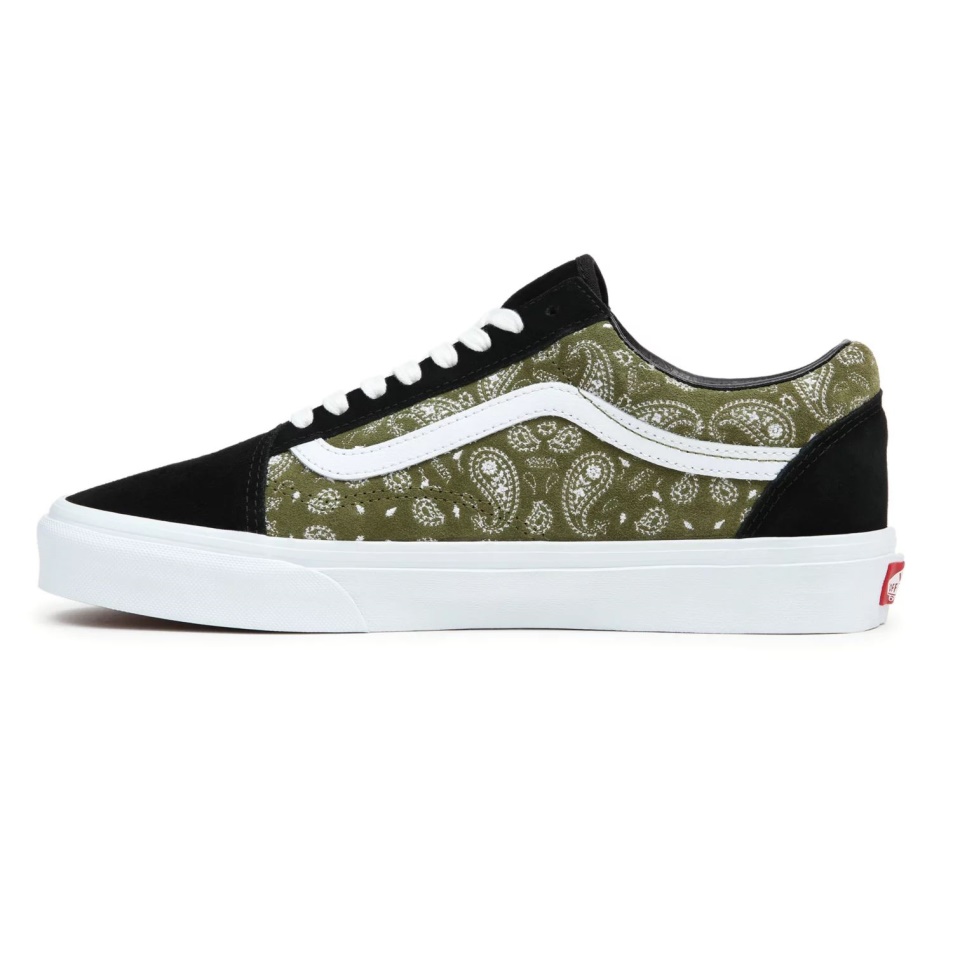 Vans Old Skool Cipő Fekete-zöld