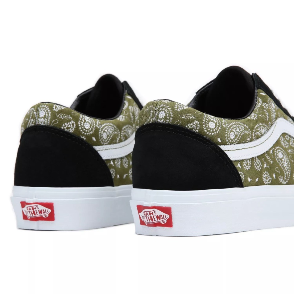 Vans Old Skool Cipő Fekete-zöld