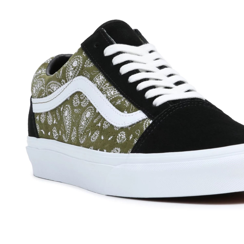 Vans Old Skool Cipő Fekete-zöld