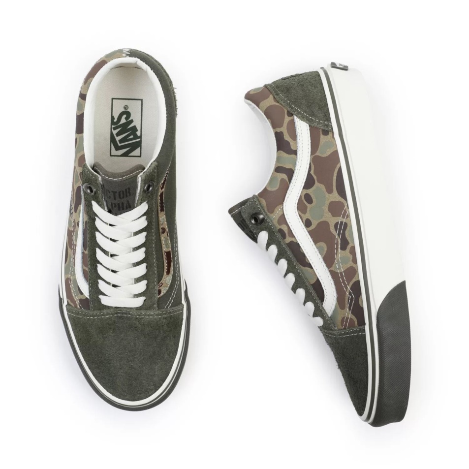 Vans Old Skool Cipő Zöld-fehér