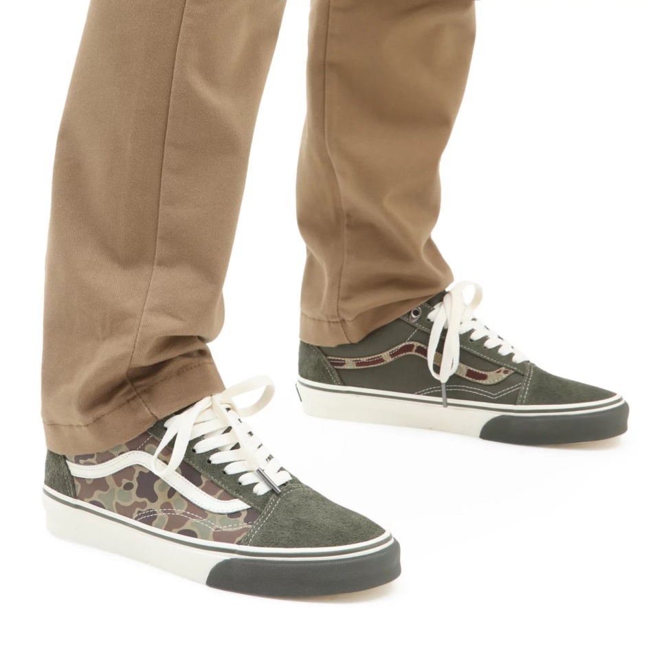 Vans Old Skool Cipő Zöld-fehér