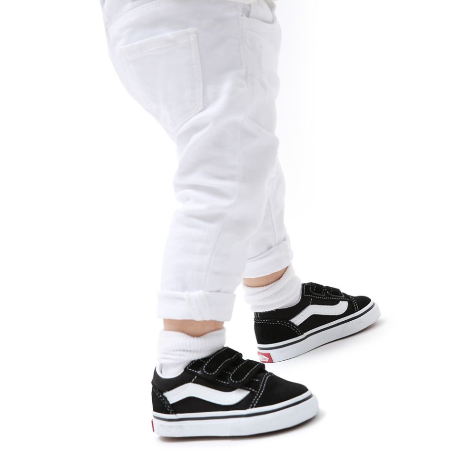 Vans Old Skool V Cipő (1-4 év) Kisgyermek Fekete