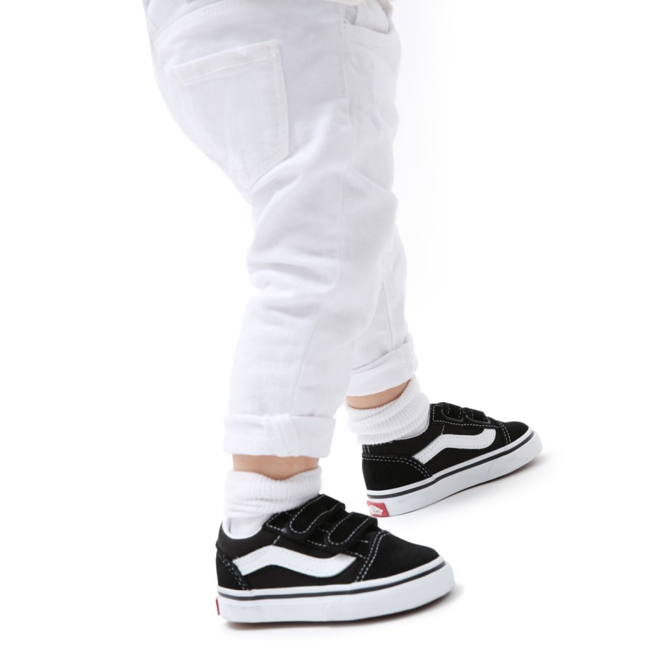 Vans Old Skool V Cipő (1-4 év) Kisgyermek Fekete