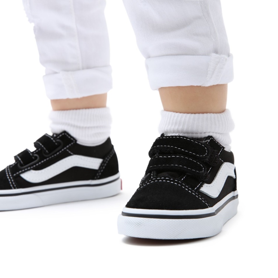 Vans Old Skool V Cipő (1-4 év) Kisgyermek Fekete