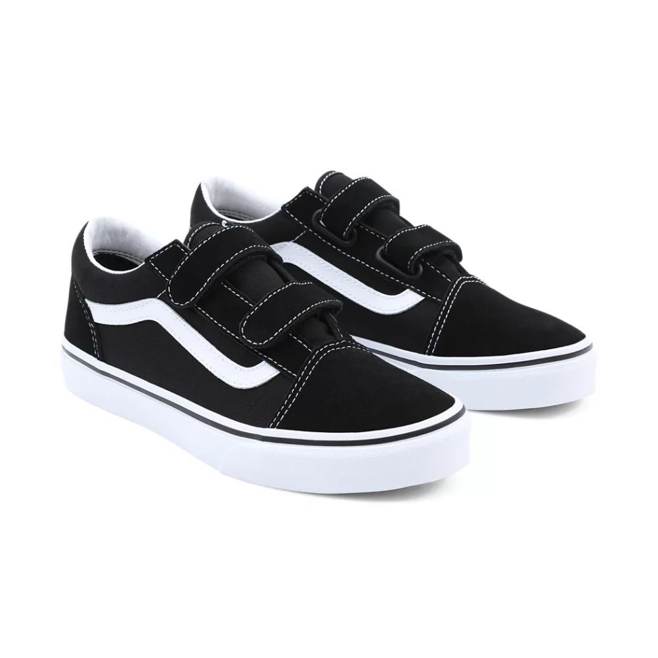 Vans Old Skool V Cipő (8-14 év) Ifjúsági Fekete