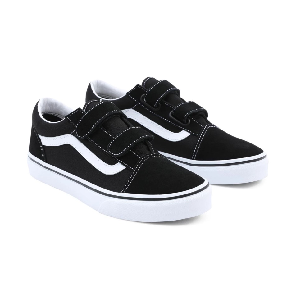 Vans Old Skool V Cipő (8-14 év) Ifjúsági Fekete