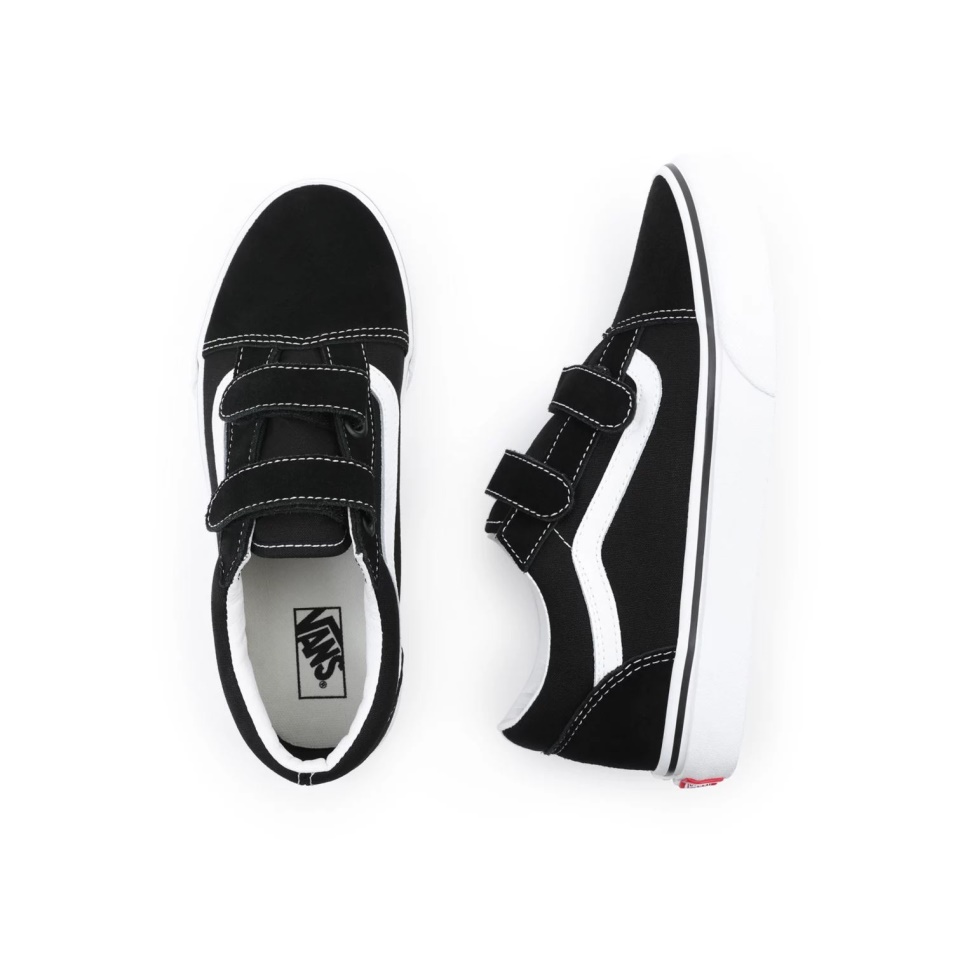Vans Old Skool V Cipő (8-14 év) Ifjúsági Fekete