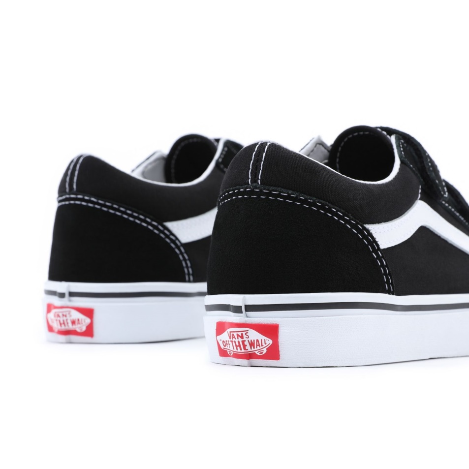 Vans Old Skool V Cipő (8-14 év) Ifjúsági Fekete