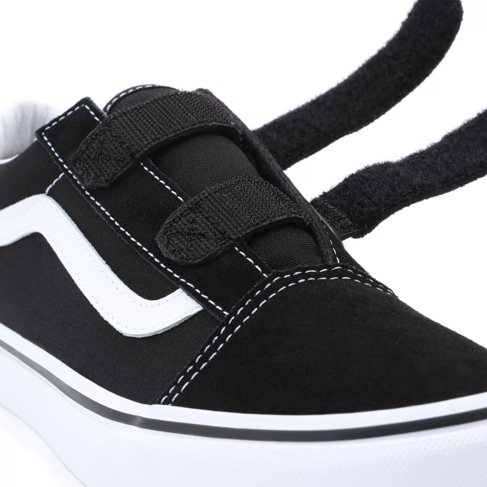 Vans Old Skool V Cipő (8-14 év) Ifjúsági Fekete