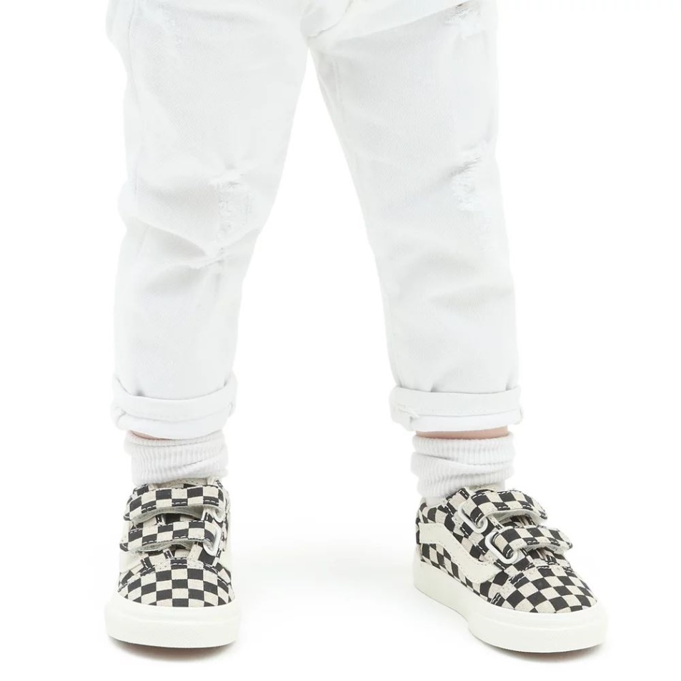 Vans Old Skool V Cipő Kisgyermek (1-4 év) Fekete-fehér