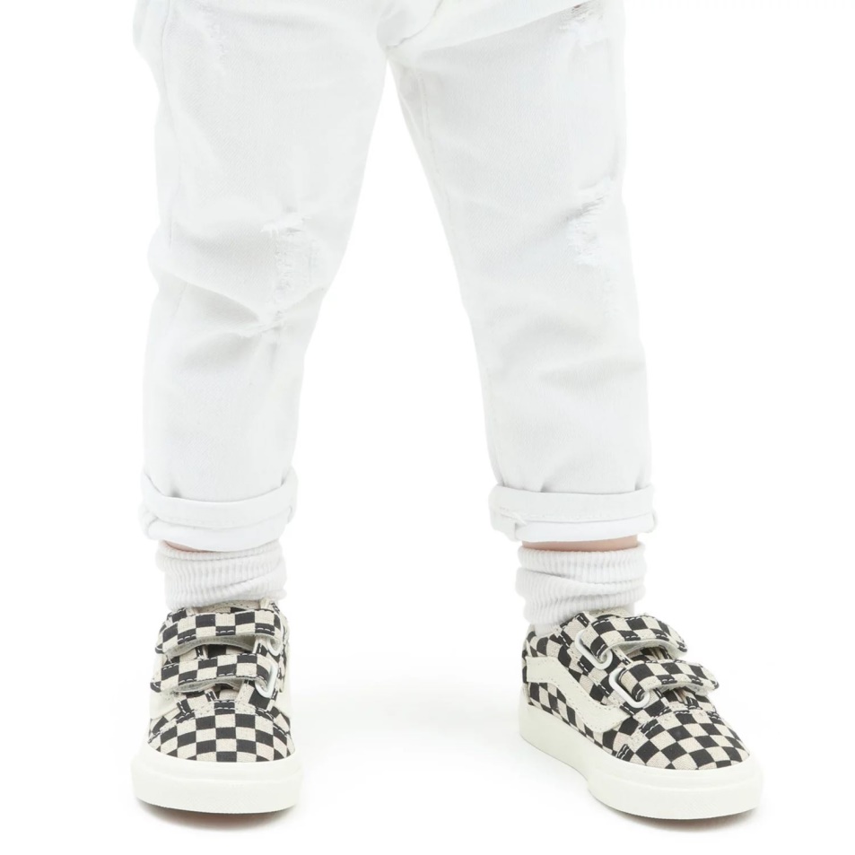 Vans Old Skool V Cipő Kisgyermek (1-4 év) Fekete-fehér