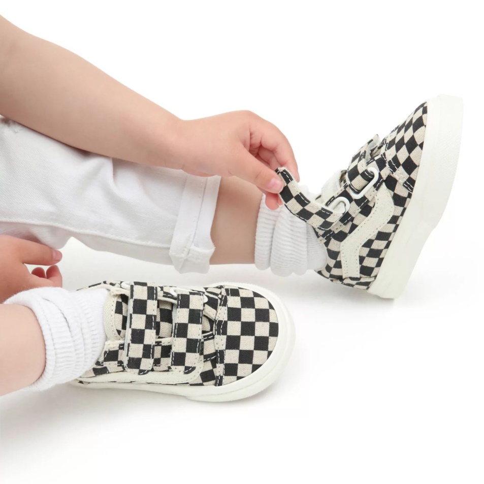 Vans Old Skool V Cipő Kisgyermek (1-4 év) Fekete-fehér