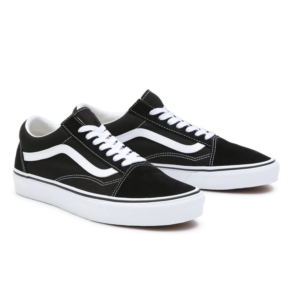 Vans Old Skool Széles Szabású Cipő Fekete