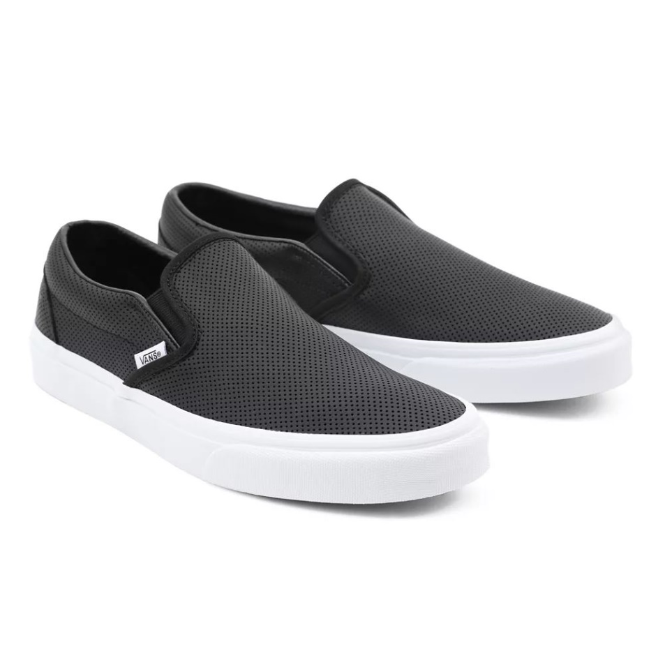 Vans Perf Bőr Klasszikus Bebújós Cipő Fekete