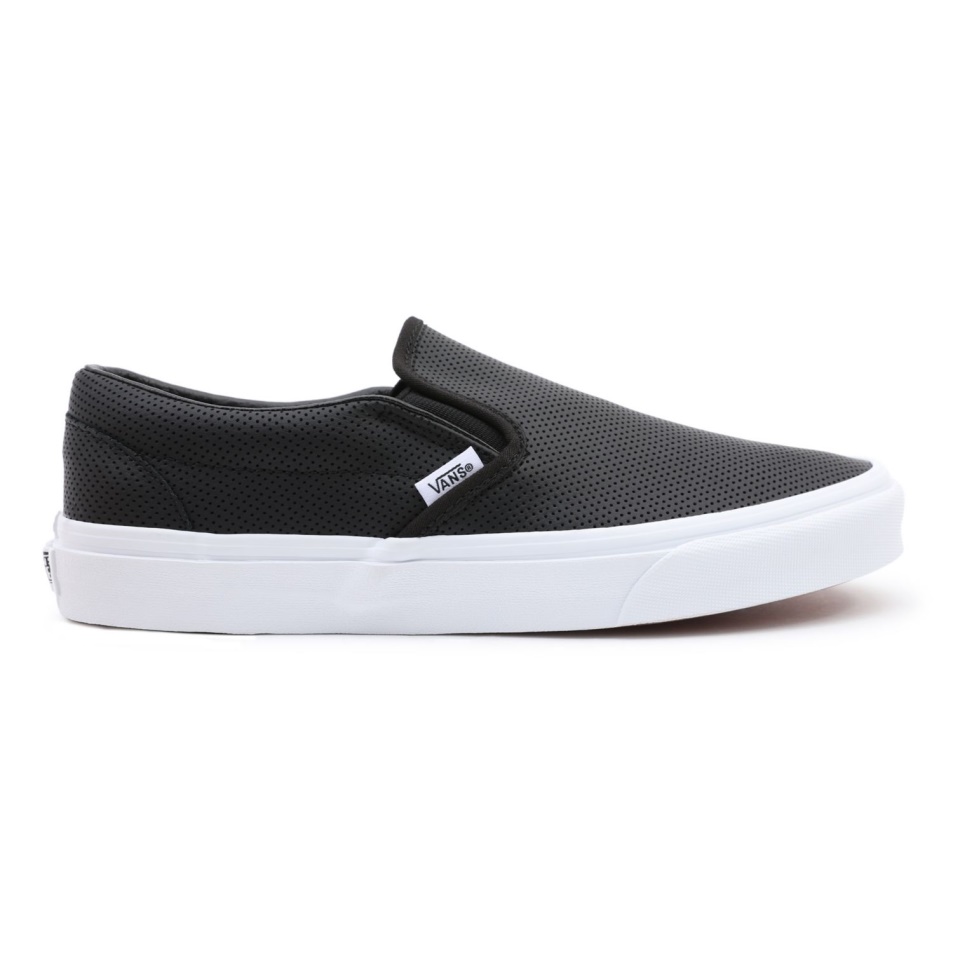 Vans Perf Bőr Klasszikus Bebújós Cipő Fekete