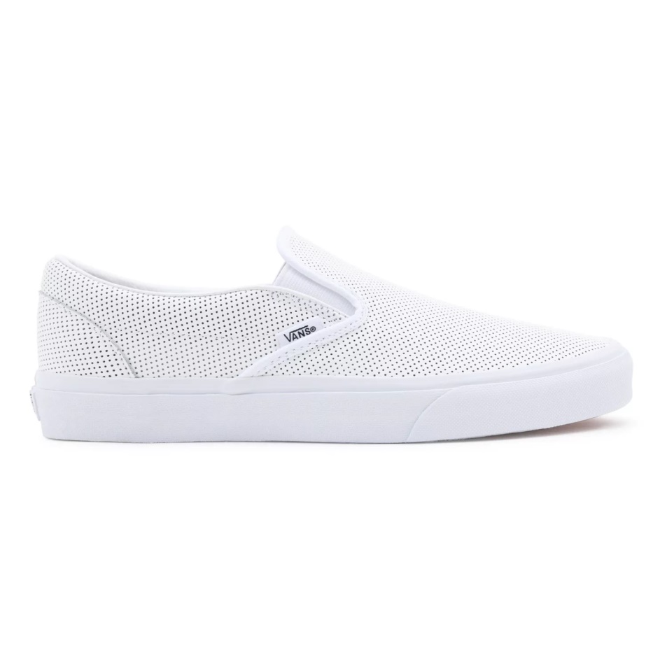 Vans Perf Bőr Klasszikus Bebújós Cipő Fehér