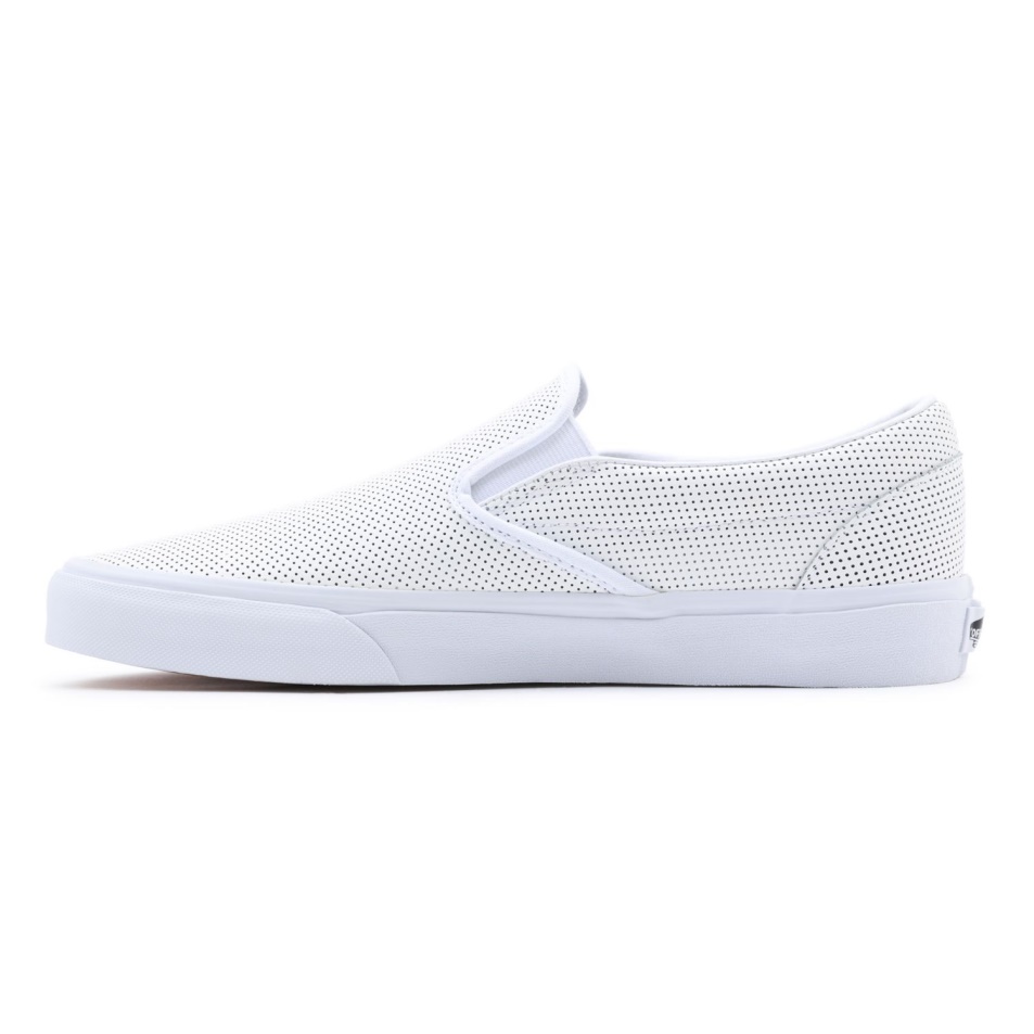 Vans Perf Bőr Klasszikus Bebújós Cipő Fehér