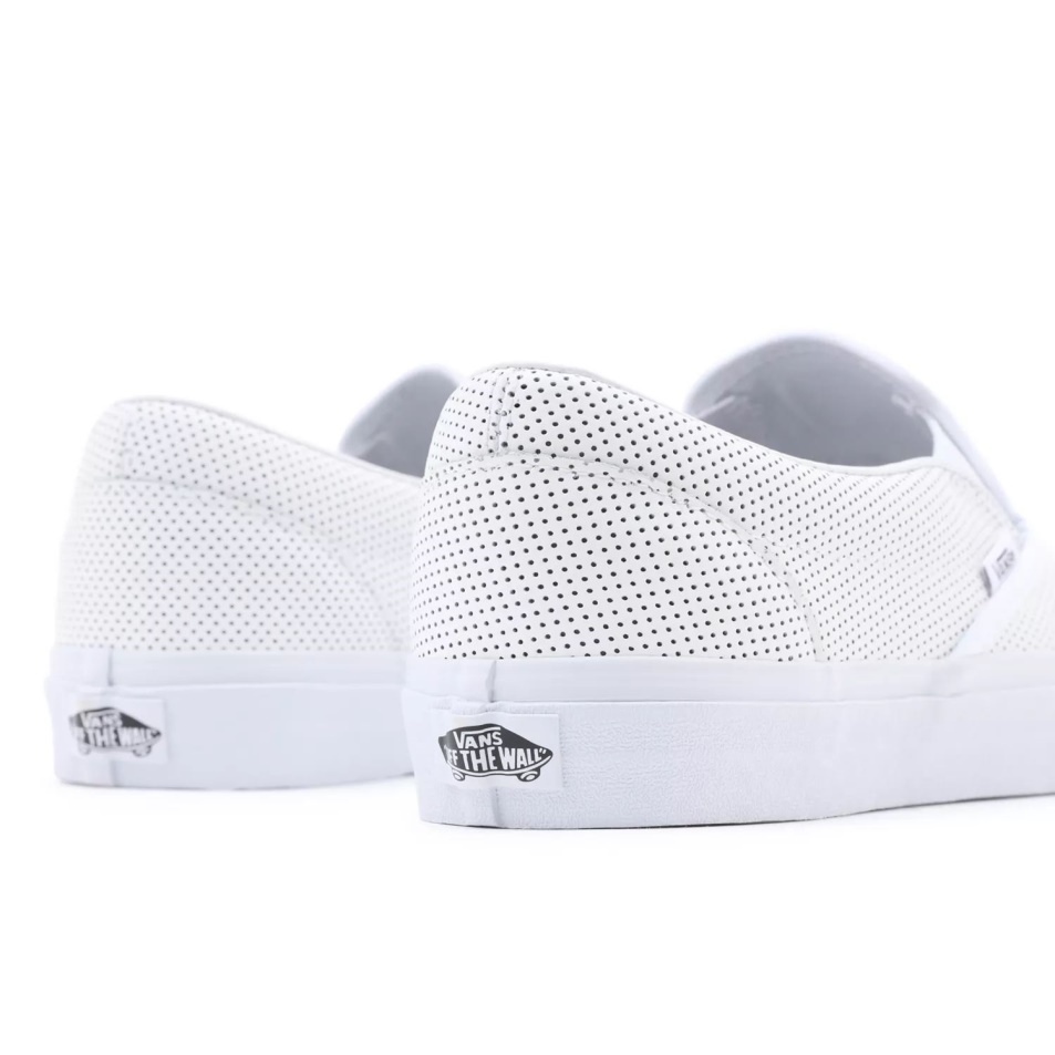 Vans Perf Bőr Klasszikus Bebújós Cipő Fehér