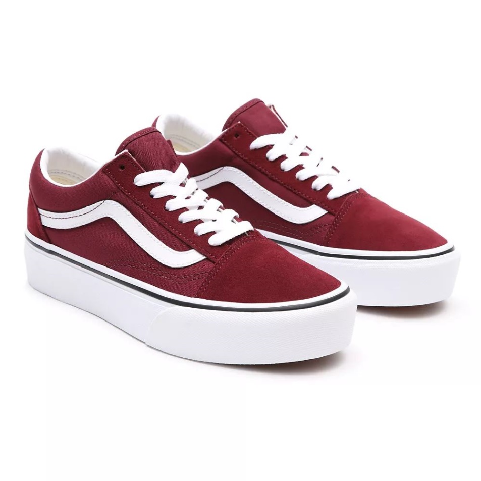 Vans Platform Old Skool Cipő Piros