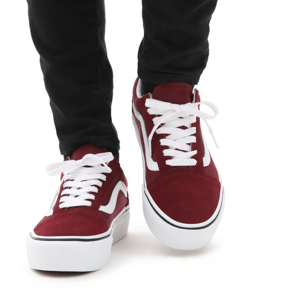Vans Platform Old Skool Cipő Piros