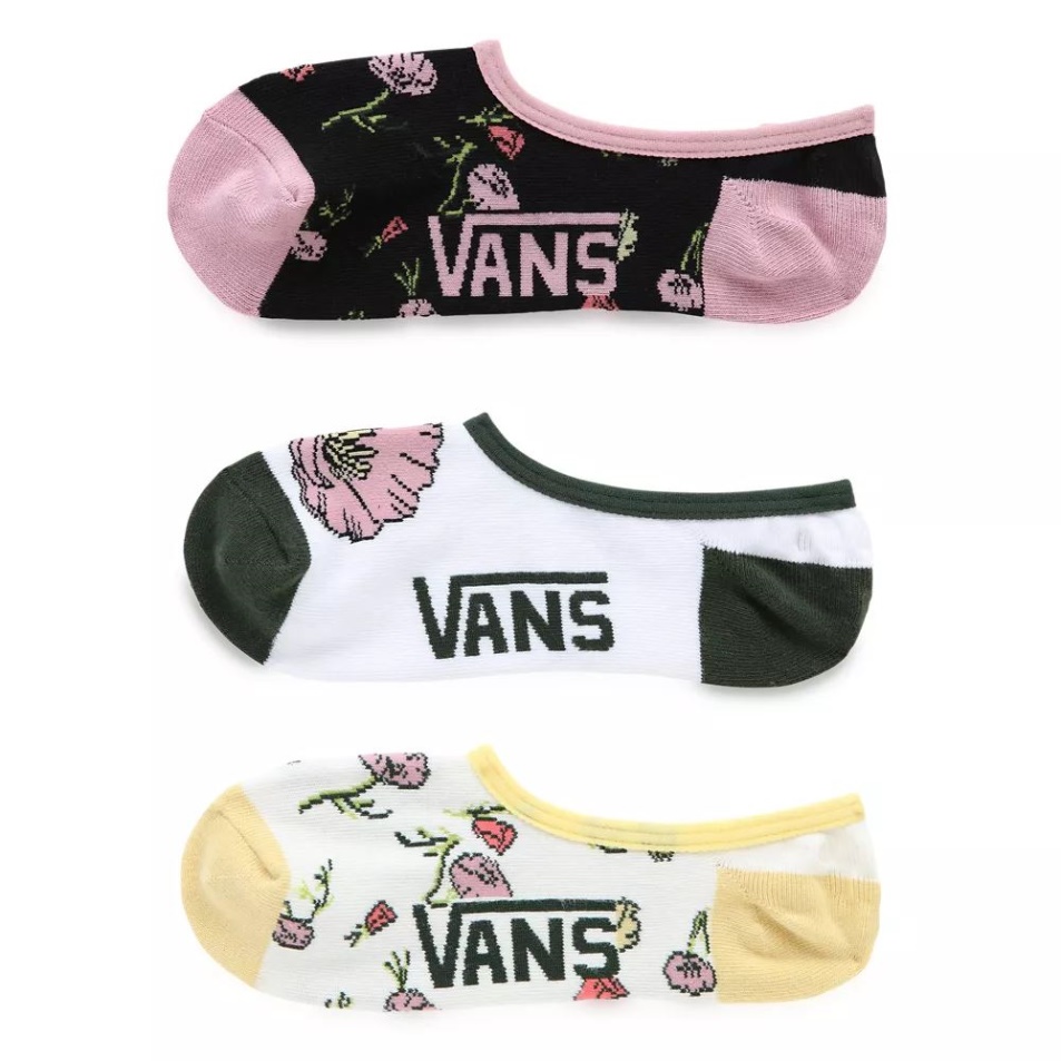 Vans Poppy Ditsy Canoodle Zokni (3 Pár) Rózsaszín
