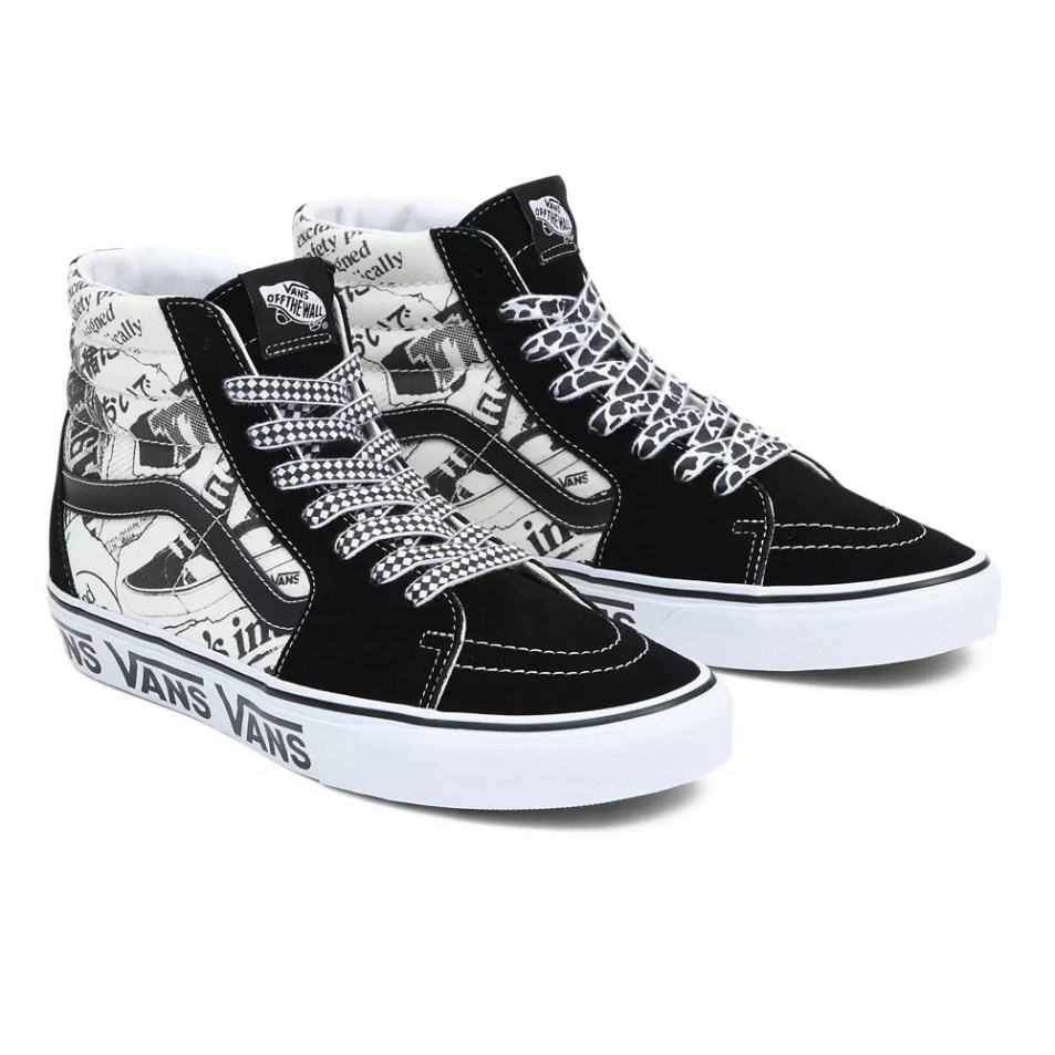 Furgonok Sk8-hi Cipők Fekete-fehér