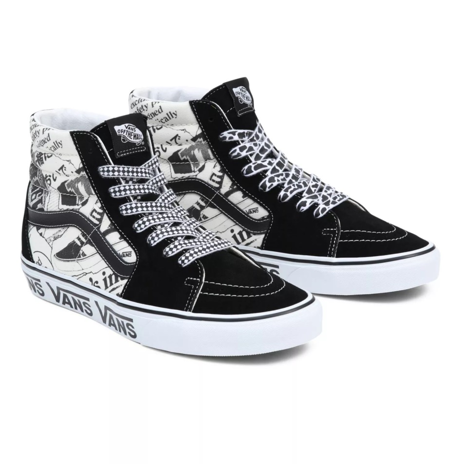 Furgonok Sk8-hi Cipők Fekete-fehér