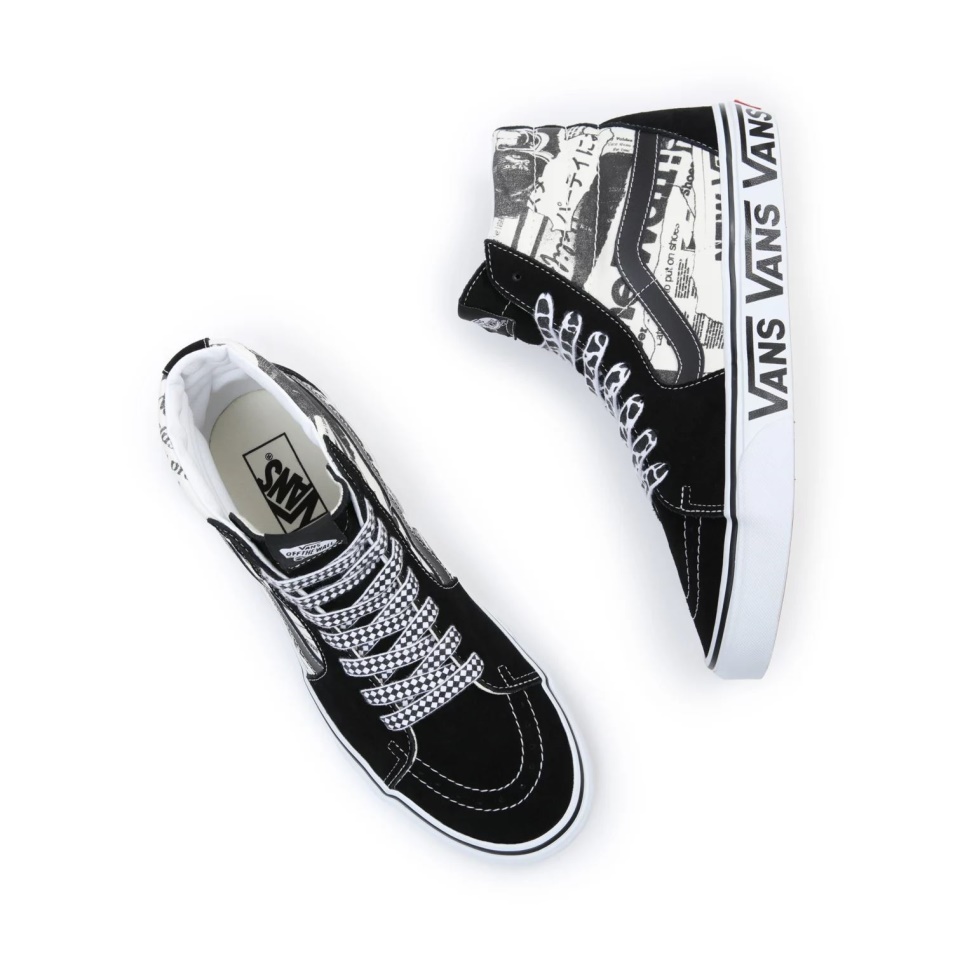 Furgonok Sk8-hi Cipők Fekete-fehér