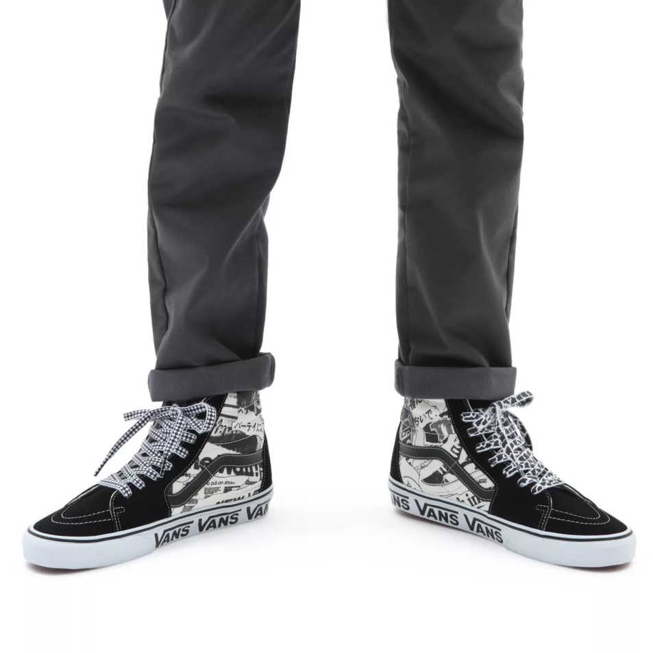 Furgonok Sk8-hi Cipők Fekete-fehér
