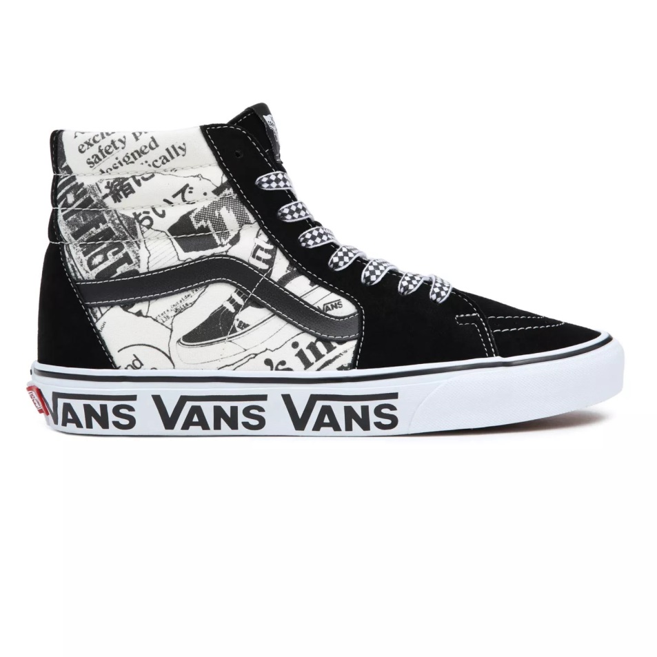 Furgonok Sk8-hi Cipők Fekete-fehér