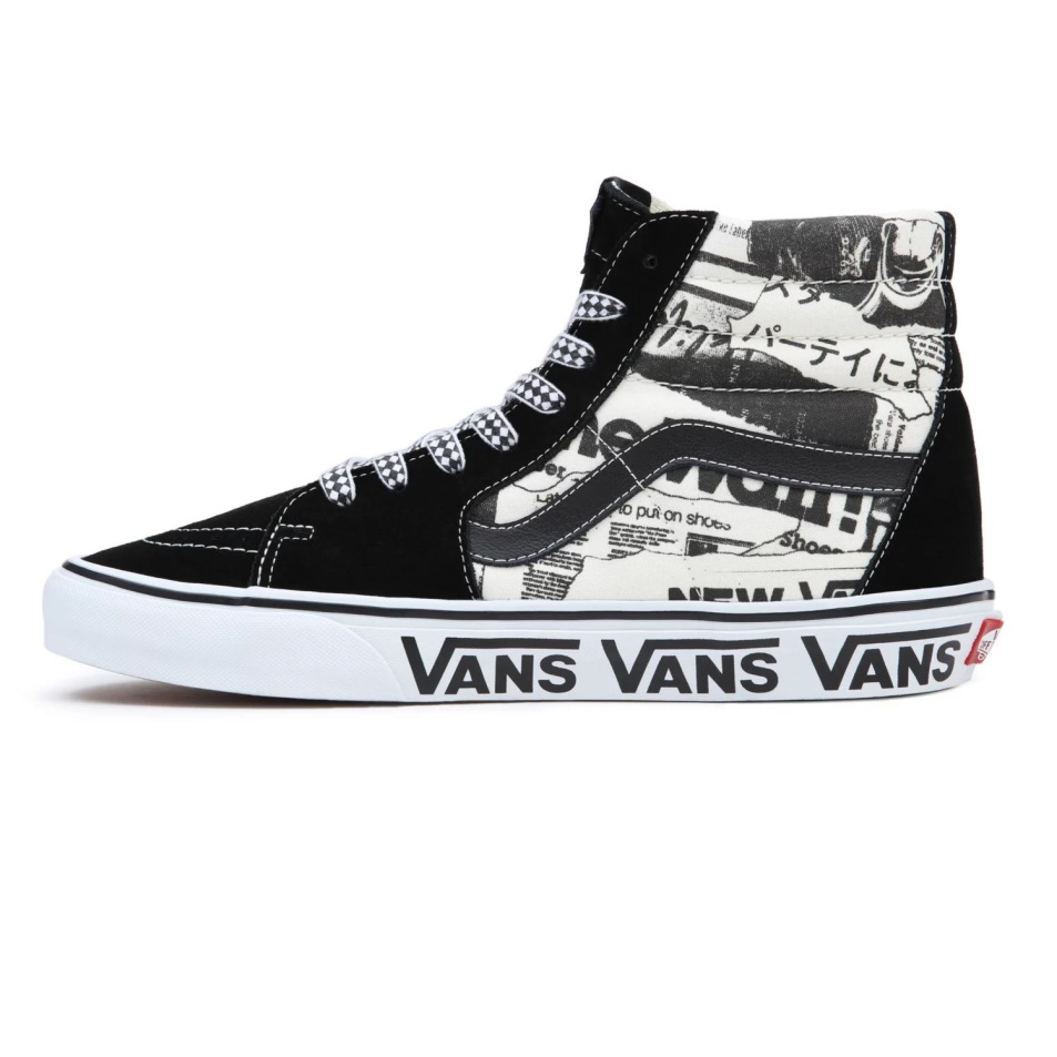 Furgonok Sk8-hi Cipők Fekete-fehér