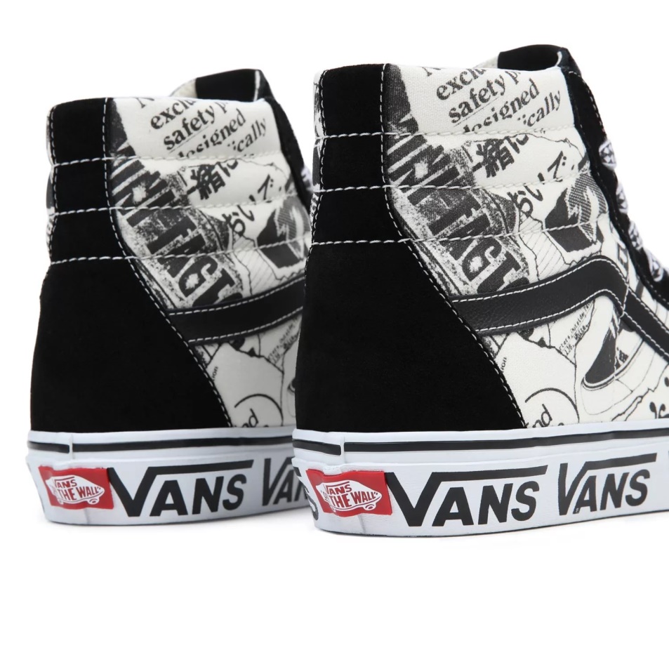 Furgonok Sk8-hi Cipők Fekete-fehér