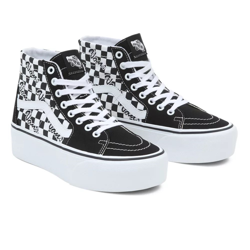 Vans Sk8-hi Kúpos Stackform Cipő Fekete